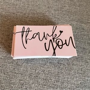 Pink Thank you cards 49 count